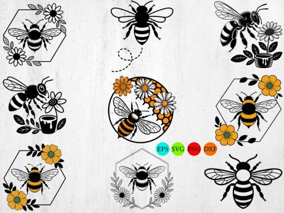 Bee Svg Bundle: Floral Design Review