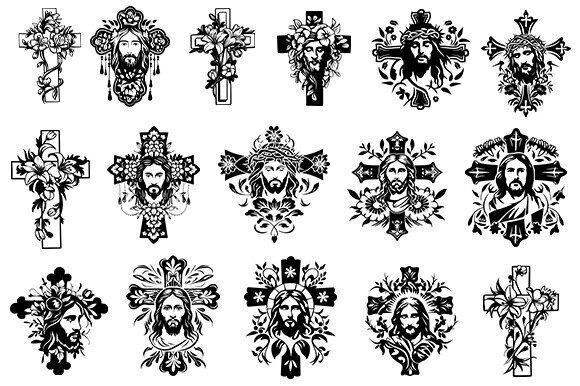Cross SVG, Floral Cross SVG Bundle