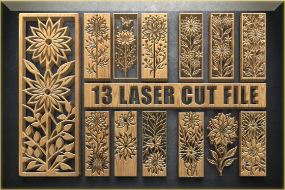 Floral Border SVG Panels