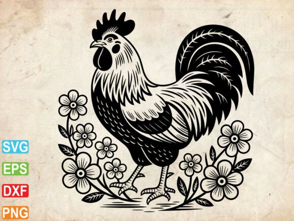 Floral Chicken SVG Review
