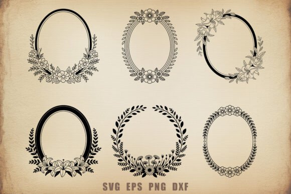 Floral Frame SVG Set Review