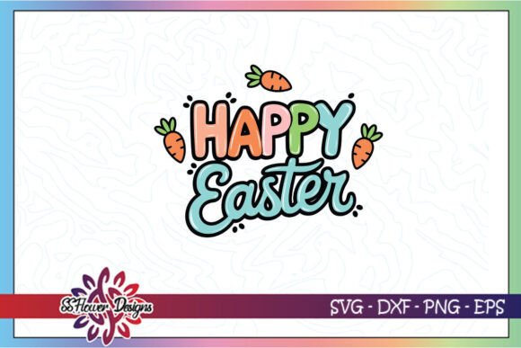 Happy Easter Floral Sublimation SVG