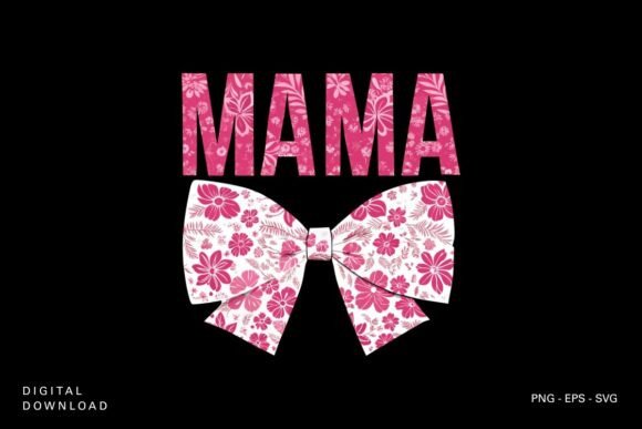Pink Floral Mama SVG